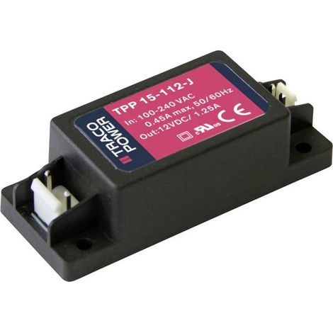 TracoPower TPP 15-124-J Alimentatore a commutazione. 24 V/DC 0.62 A 15 W