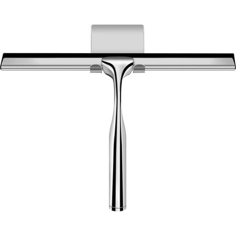 Duschabzieher Edelstahl 31cm mit Bohrhaken für Duschtüren, Fenster & Auto (1/5)