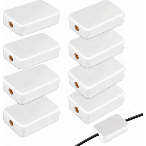 Boite Dérivation 8 55x35x15mm ABS Boite Jonction Boitier Electrique Blanc (1/5)