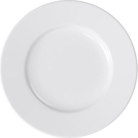 Grande assiette petit-déjeuner, 24 cm, Porcelaine Bone, Blanc (1/2)