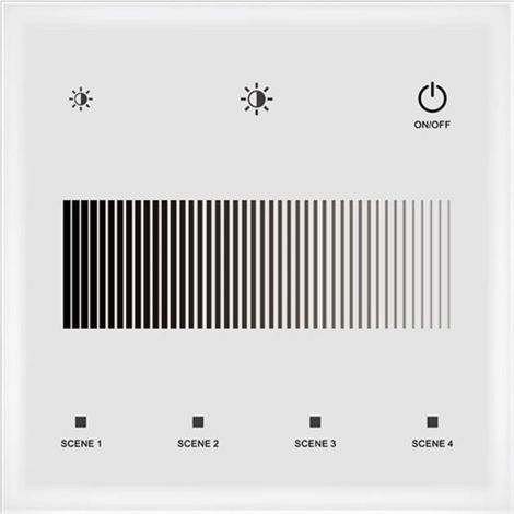 Fernbedienung Dimmer DALI Master Wandmontage Touch Weiß