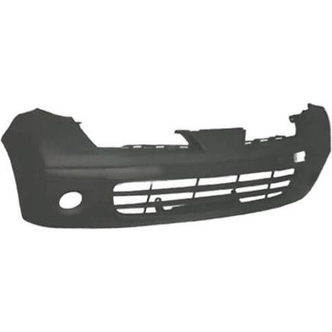 Pare-choc avant noir avec trous anti-brouillards Nissan Micra K12 phase 2 et 3 2005-2010