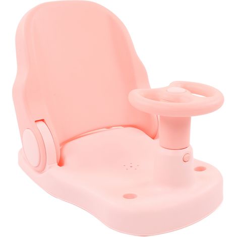 Siège de bain pour bébé antidérapant, réglable et sécuritaire pour nourrissons et tout-petits (rose) (1/5)
