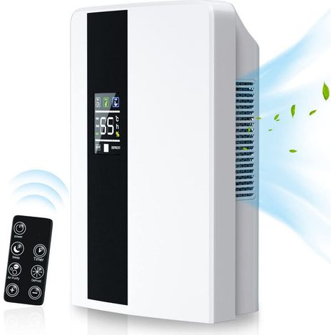 Déshumidificateur d'air 2L – Déshumidification silencieuse 25dB – Purification intelligente – Arrêt automatique – Pour espaces confinés (1/5)
