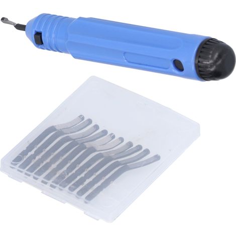 Entgratungsmesser-Set mit Ersatzklingen aus Aluminiumlegierung (1/5)