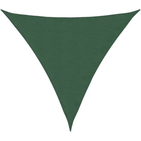 Maison Exclusive - Parasole a Vela Oxford Triangolare 4,5x4,5x4,5 m Verde Scuro