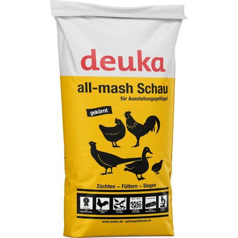Deuka all-mash Scahu 25 kg aliment pour volaille, aliment pour exposition, aliment pour poules, aliment pour coqs