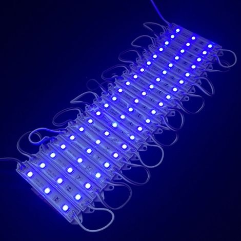 Trade Shop - Modul 20 Stück 3 led SMD 5050 5630 FRED CALDO BLU ROSSO VERDE RGB IP65 -