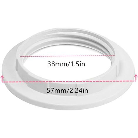 8 Pièces E27 Anneau Réducteur pour Abat-Jour Plaque Convertisseur d’Adaptateur de Bague d'Abat-Jour