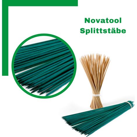 200x Novatool Spaliere 200x 25 cm x 3,0 mm I Grün I Pflanzstäbe Rankhilfe Bambus vielseitig einsetzbar (1/5)
