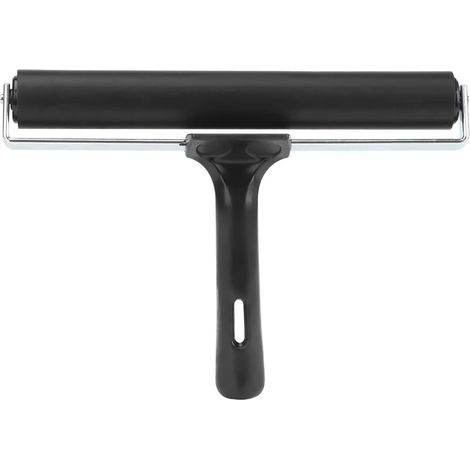 Rouleau Brayer en Caoutchouc,Pinceau, Applicateur d'encre,Outil de Peinture à l'huile d'art Craft, Rouleau 20CM / 7,9 Pouces (1/5)