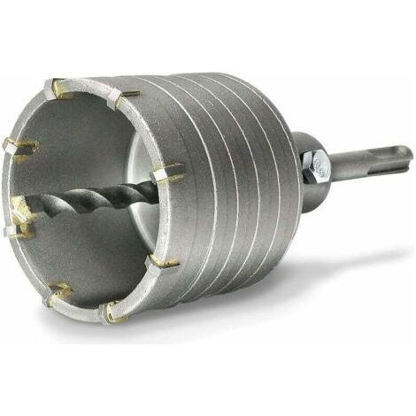 QORVA-Scie à Cloche Trépan Couronne Carotteuse à Sec Ø 68mm + Adaptateur SDS Plus 110 mm + Foret de Centrage 8x110mm