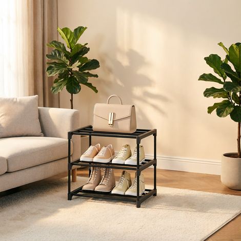 Étagère autoportante à chaussures, meuble de stockage ouvert, rayonnage polyvalent (sans accessoires) (1/5)