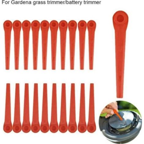100X Kunststoff-Rasentrimmerklingen für Gardena EasyCut Li 18-23R, Rasentrimmer- und Mäherersatzteile