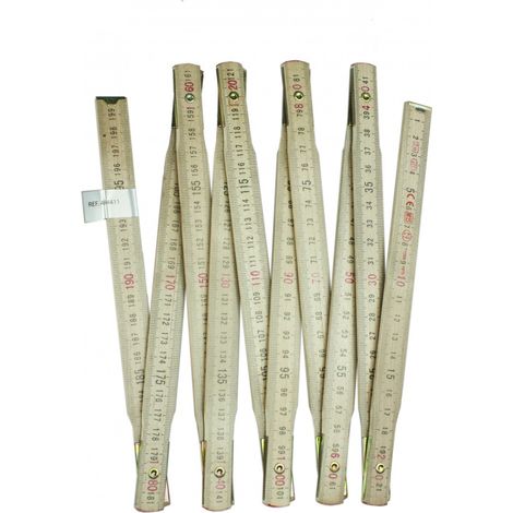 Metro plegable de carpintero de madera FISCHER DAREX, 2 m FISCHER DAREX