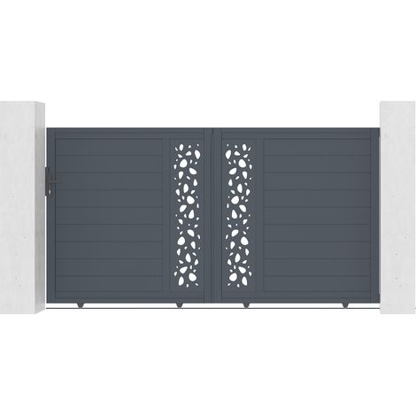 Portail aluminium coulissant SUNNY 300x160cm
