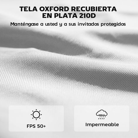 3 panneaux latéraux pour carpas de 3x3 m 300x200 cm Panneaux latéraux en tissu Oxford Repuesto avec crème blanche (1/5)