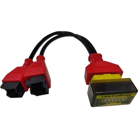 Pour contourner le démarrage d'urgence, désactiver l'antidémarrage et réparer votre voiture (OBD2 Bypass pour câble SGW 12+8). (1/5)