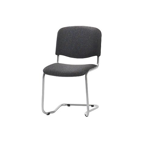 Silla oscilante  apilable  respaldo acolchado  armazón en