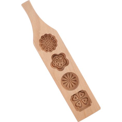 Moule à gâteau de lune en bois, moule à pâtisserie pour la fabrication de gâteaux de haricots mungo glacés, outils de cuisson (2) (1/5)