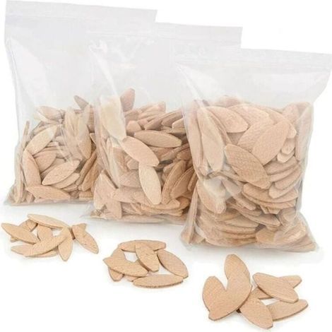 Lamelles d'assemblage taille 20, paquet de 100 pièces, Lamello, Chevilles plates en bois de hêtre de haute qualité pour les menuisiers et les projets de bricolage,pour fraiseuse bois/fraiseuse lamelle (1/5)