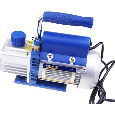 Mini Pompe à Vide Portable, Tension 220V, Dimensions 225x105x202 mm, Poids 6.000 kg, Entrée d'Air 1/4 Flare, Capacité 150 ml (1/4)