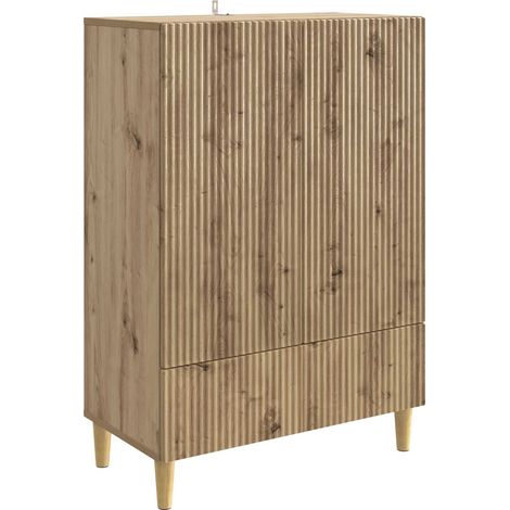 Sideboard Artisan Oak 66 x 34.5 x 95 cm Engineered Wood vidaXL