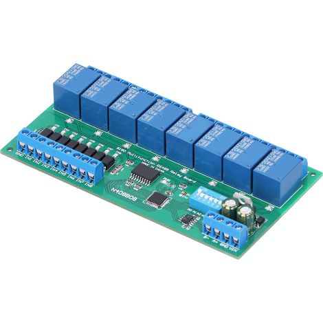 RS485-Relaismodul, 8 Eingänge, 8 Ausgänge, DIN35-Schienengehäuse, SPS-Erweiterungskarte N4D8B08-R 12 V (1/5)