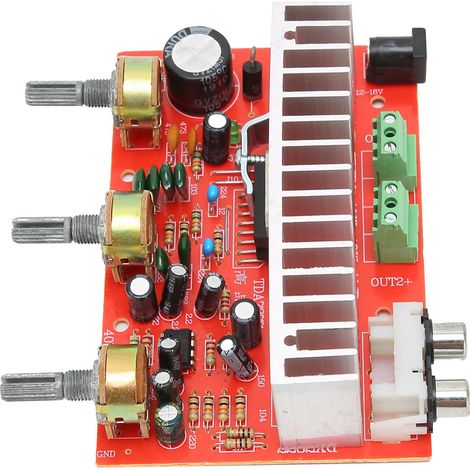 Module Amplificateur Audio TDA7377 12V 2A Carte Puissance Ampli Stéréo 2x40W Remplacement Accessoire (1/5)