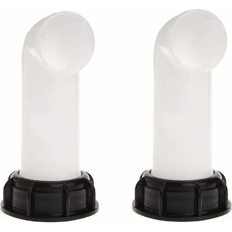 2-teiliges Tankadapter-Set: Tankventil, IBC-Ablaufadapter, geeignet für IBC-Tanks, Tonnageventile, landwirtschaftliche Bewässerung und Rohrleitungen, aus Kunststoff. (1/4)