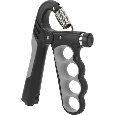 Renforceur de force de préhension, résistance réglable 11,0-220,5 lbs, pour athlètes et musiciens (GRIS) (1/4)