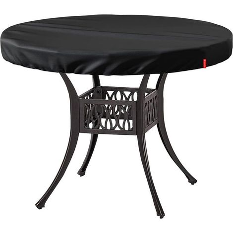 Housse Plateau Table de Jardin Housse Protection Ronde Exterieur Imperméable Anti UV Tissu Oxford Ø114X10cm (1/5)