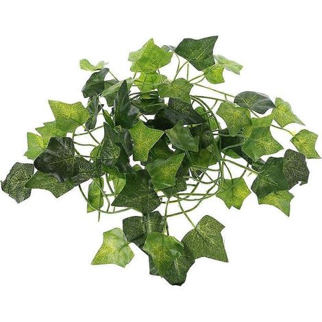 Voûte de lierre artificiel pour reptiles, plantes suspendues en feuillage vert, décoration naturelle pour terrarium, habitat de lézard, accessoire décoratif. (1/4)