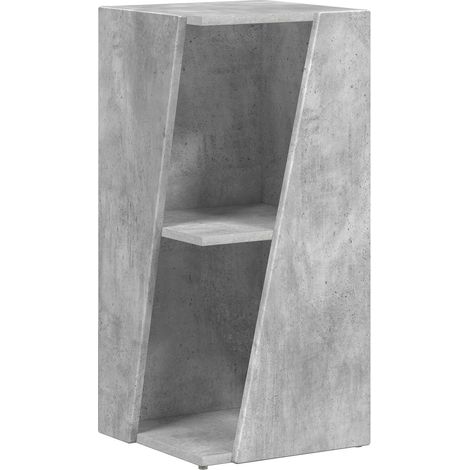 Mensola laterale Grigio cemento 33 x 32 x 70,5 cm vidaXL