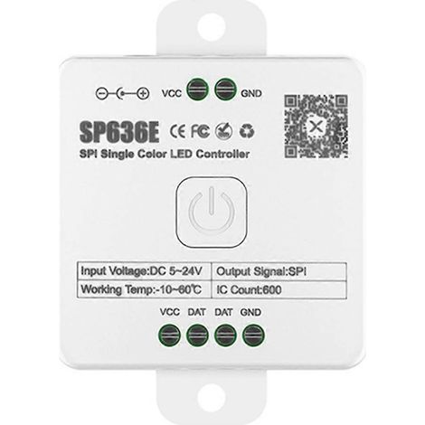 SP630E Bluetooth-LED-Controller für verschiedene Arten von LED-Streifen, DC 5 V–24 V (1/5)