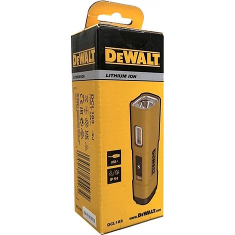DeWalt DCL183-XJ LED-Arbeitsleuchte wiederaufladbar USB-C"-"183780160