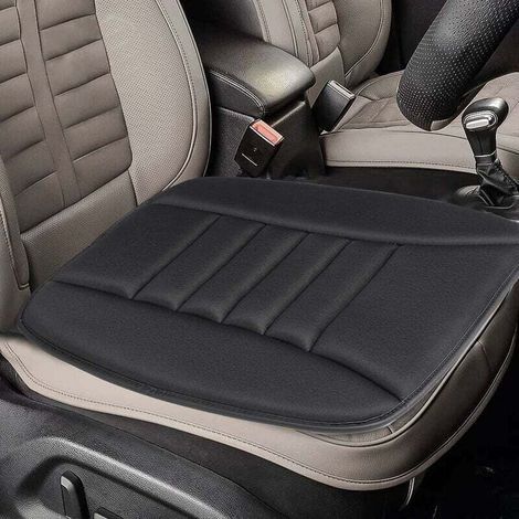 Coussin Siège Auto Mousse Mémoire Confortable Antidérapant Protection Bureau Domicile Noir (1/4)