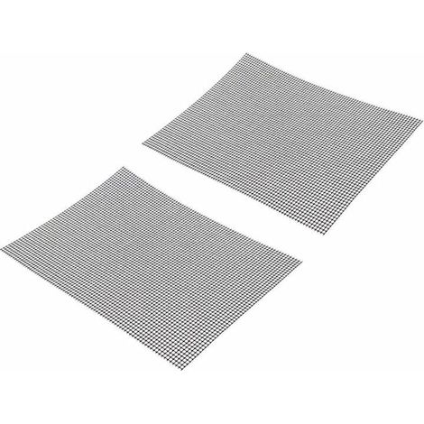 Grille Barbecue Tapis,Tapis de Cuisson , Back Paillasson Rectangulaire en, la Durée, Revêtement Anti-Adhésif( 40 33 cm),,2 Pcs (1/5)
