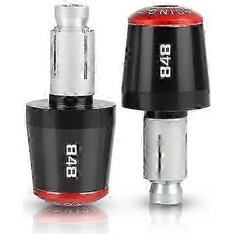 Pour BMW 848 Evo 2007-2013 : Accessoires de guidon CNC pour moto 848 : poignées et embouts (noir et rouge) (1/5)