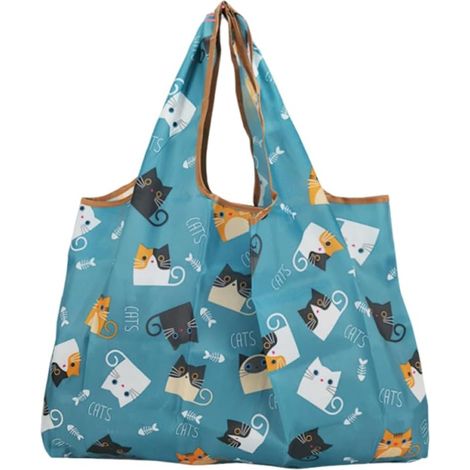 Sac Pliable Grande Taille, Léger et Séchage Rapide, en Tissu Ecologique, Courses Poche, à Provisions Cabas Réutilisable, Totebag Shopping(50 x 40 cm) (1/5)