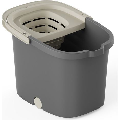Secchio Scarico Fresh Rettangolare 16L Antracite 8216RL-ANT