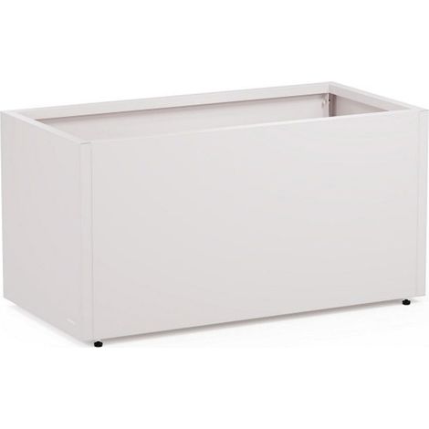 FIORIERA "PLANTER 50" IN METALLO 100X50X50CM BIANCO (1/4)