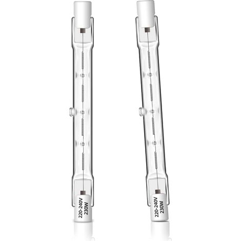 Lot de 2 Ampoule R7s, 118mm, 230W, Dimmable, 4650LM, 2700K, Pour Projecteur, Éclairage Sécurité