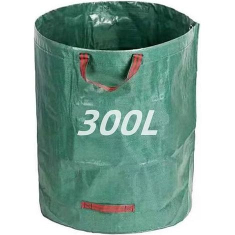 CSPARKV Sacs à déchets de jardin de 300 L très résistants avec poignées, sacs de jardin réutilisables pour déchets de cour, garnitures, déchets de plantes, herbes et feuilles (1/5)