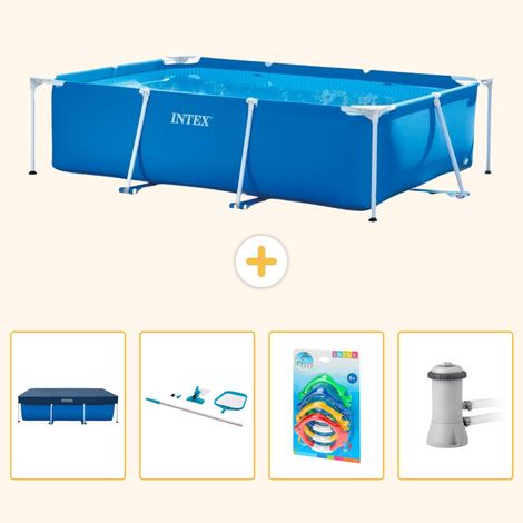 Intex Piscine Tubulaire Rectangulaire - 300x200x75 cm - 5-pièces S125 (1/5)