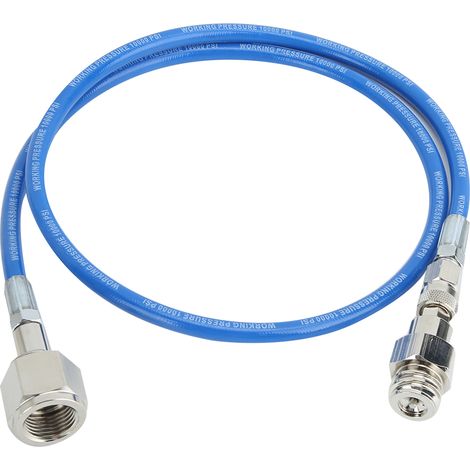 Ortviai Tuyau CO2 pour Sodastream – 1 m, bleu, raccord G1/2-14, kit complet avec joints et bague de protection (1/3)