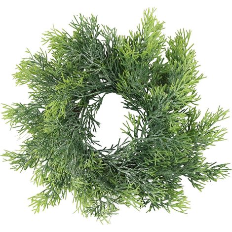 Couronne Porte-Bougie - Couronne Artificielle pour Bougie de 10 cm - Décoration de Noël Cuisine Salon Fête Mariage - 1 Pièce (1/5)