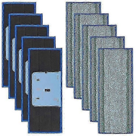 Lot de 10 lingettes de rechange en microfibre lavable AURA pour robot balai M6 Ultimate (1/5)