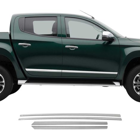 Garniture Baguette de porte latérale pour Mitsubishi L200 2019-22 Cabine double (1/5)