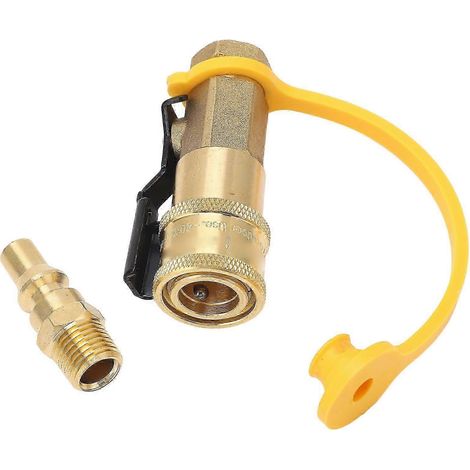 Raccord rapide à gaz 1/4 pouce avec vanne d'arrêt pour conduites de gaz européennes (1/5)